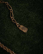 “Yves Saint Laurent” 90’s Cameo medallion rope chain necklace