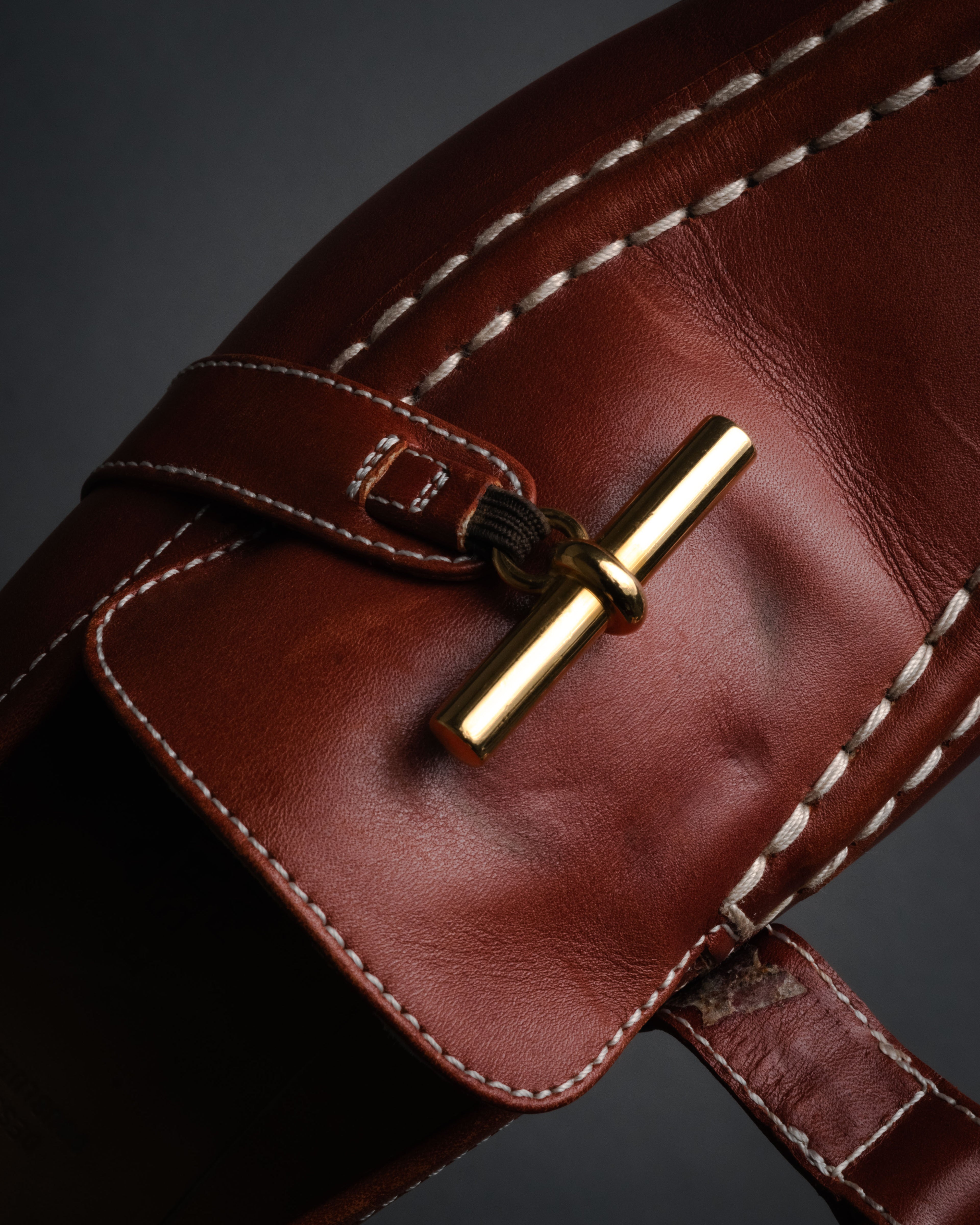 “HERMES” 90’s-00’s Chaine d’ancre hardware loafers