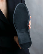 "CALVIN KLEIN" Silver metal toe cap side gore boots