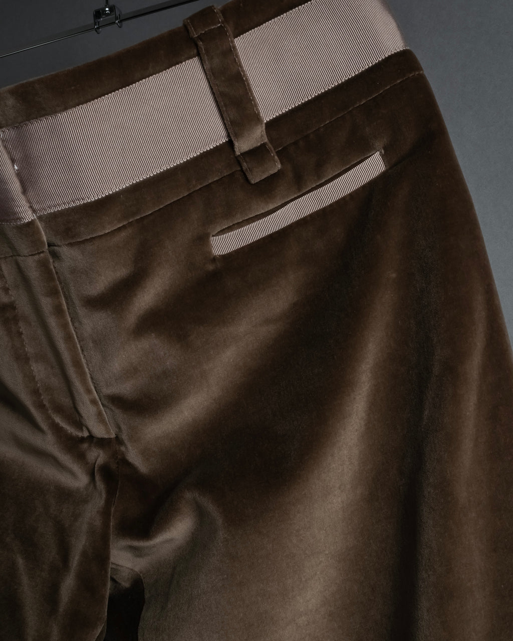 "CELINE" 1999-2003 low-rise flared stretch slacks