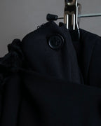 "HERMES" 100% silk straight silhouette maxi skirt