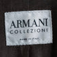 "ARMANI COLLEZIONI" 100% lamb leather oversized tailored jacket