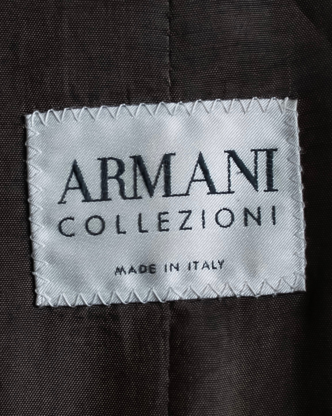 "ARMANI COLLEZIONI" 100% lamb leather oversized tailored jacket