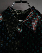 “DRIES VAN NOTEN” 2010’s Circle motif velvet shirt