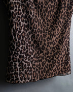 "DOLCE & GABBANA" Leopard print short cut and sew