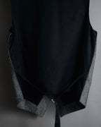 "Christian Dior" 23SS half double-breasted structured gilet