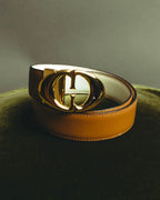 “Gucci” Leather reversible Double G belt