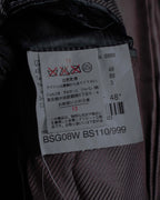 "GIORGIO ARMANI" Velour corduroy double zip up jacket