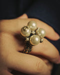 -SPECIAL- "GUCCI" 2015-2022 Pearl cluster sculptural statement ring