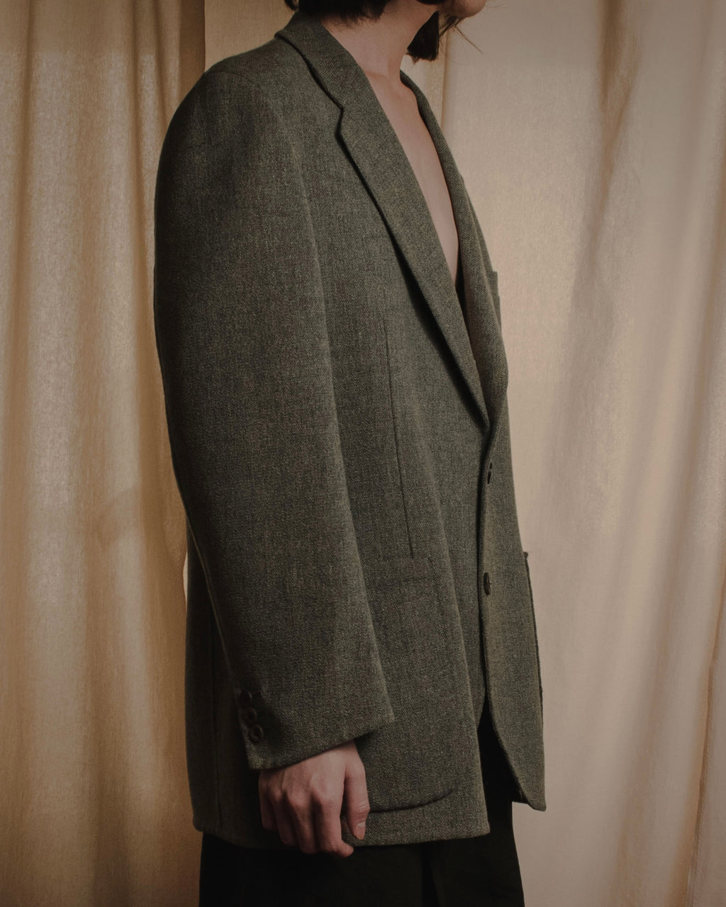 "Burberrys" 90’s early british tweed country tailored jacket