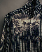 –SPECIAL– “Christian Dior” 80’s-90’s archival toile print shirt