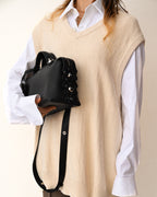 PRADA/ 2021 Thick Collar Oversized Dress Shirt White