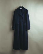 -SPECIAL- “Christian Dior” 2017 AW Navy double breasted A line long coat