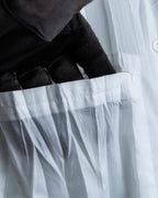 "ISSEY MIYAKE" Pleated short sleeve shirt