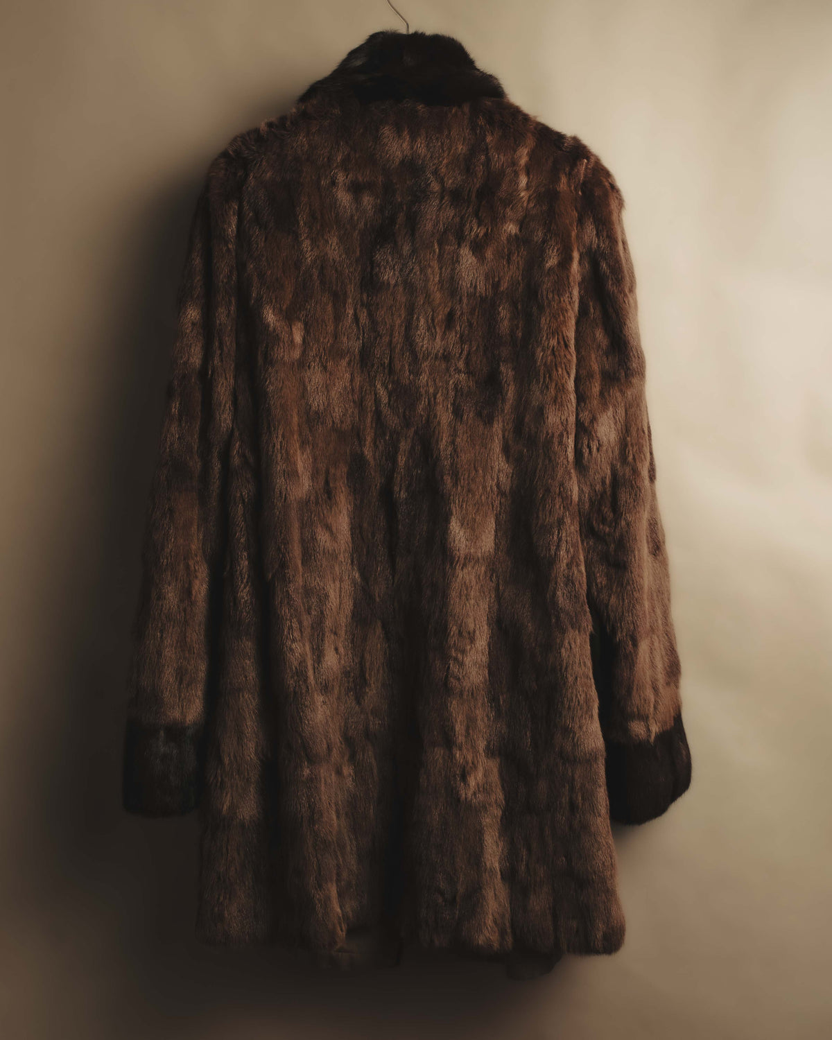 "ROBERTO VALENTINO" Reversible brown fur coat