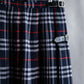 "BURBERRYS" Nova check pattern belted cropped quilted skirt