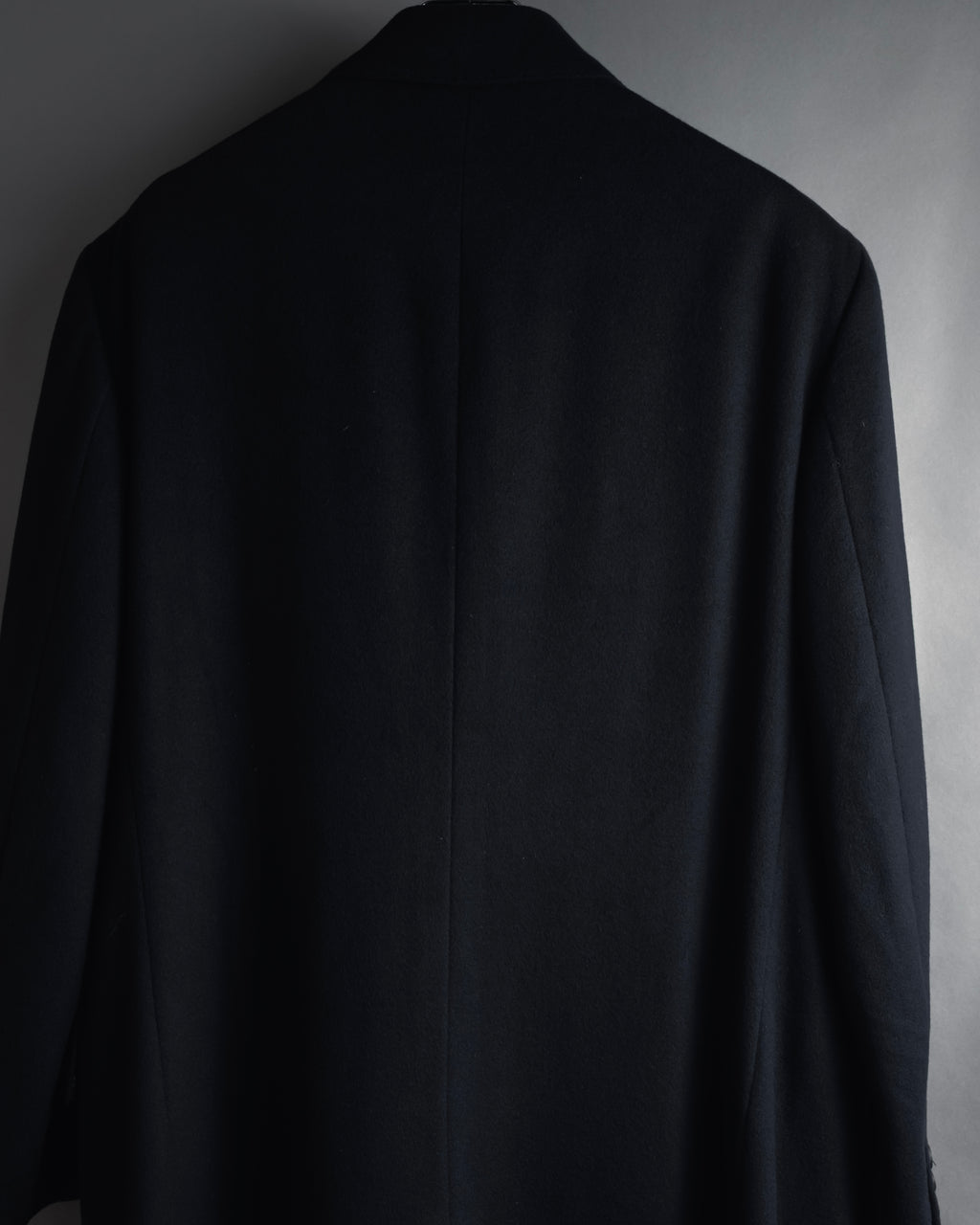 Abrigo doble botonadura de lana de los años 90 de YVES SAINT LAURENT