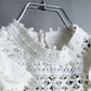 "ISABEL MARANT" Lace knit frill docking sheer blouse