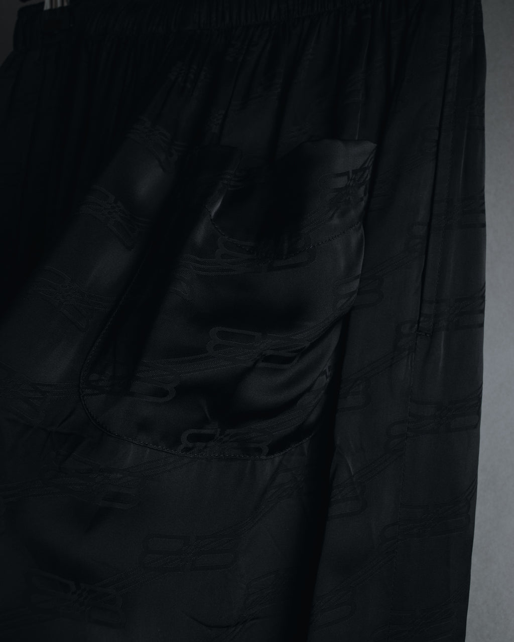 BALENCIAGA 2022春夏影子字母宽松休闲裤