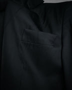 “GUCCI” Early 2000s satin peak lapel tailored jacket