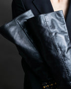 "GUCCI" Stud design vibram sole long boots