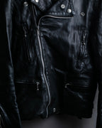 "HYSTERIC GLAMOUR" Lamb leather double riders jacket