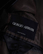 "GIORGIO ARMANI" Velour corduroy double zip up jacket