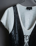 "Emporio Armani" Trompe l'oeil design T-shirt
