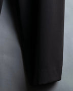 "GIORGIO ARMANI" Soft texture  brown wide slacks