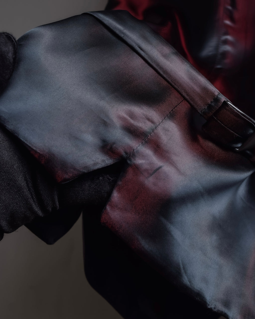 "GIORGIO ARMANI" Deep satin backed tailored wool vest