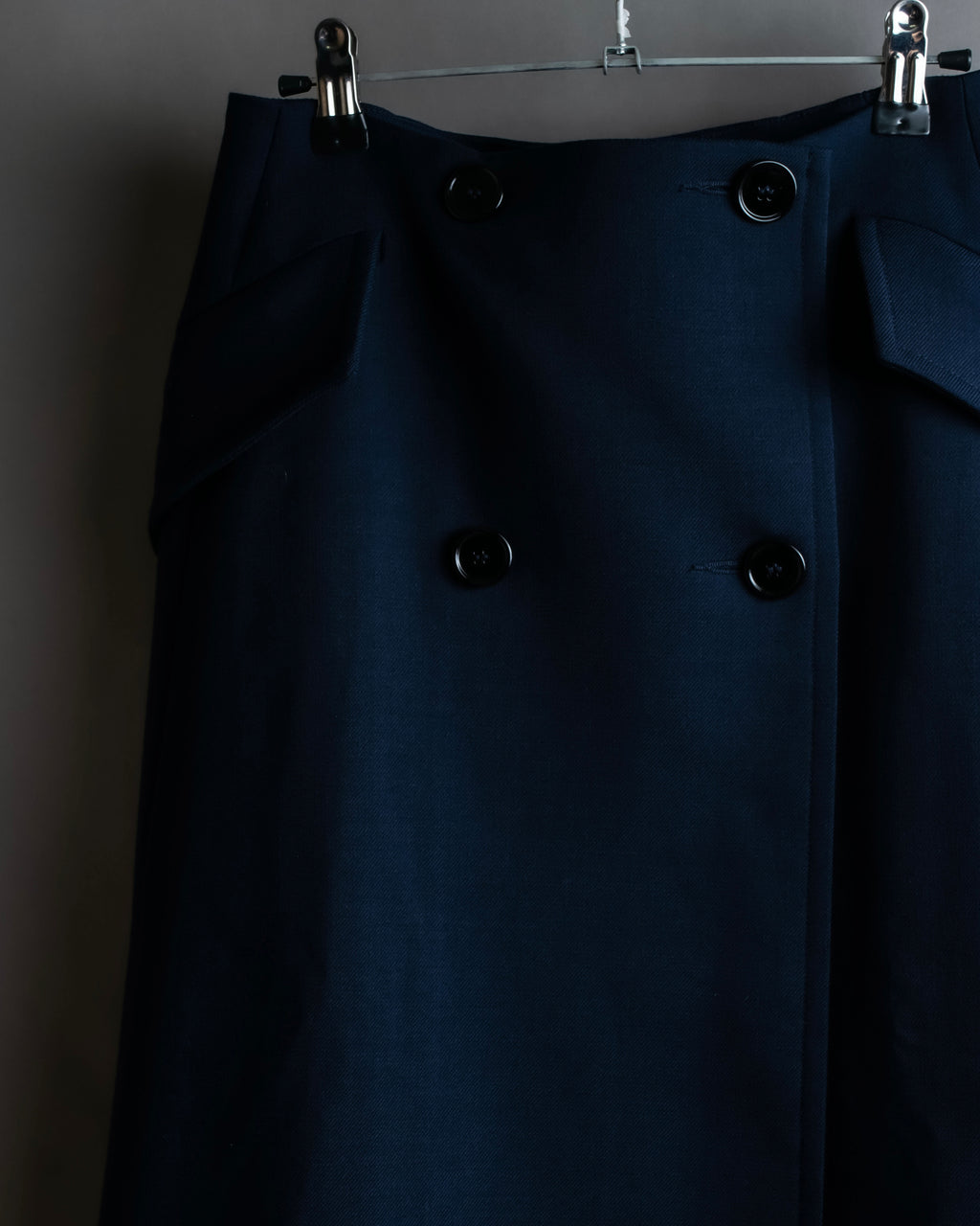 "MM6 MAISON MARGIELA" 20SS Beautiful navy trench skirt