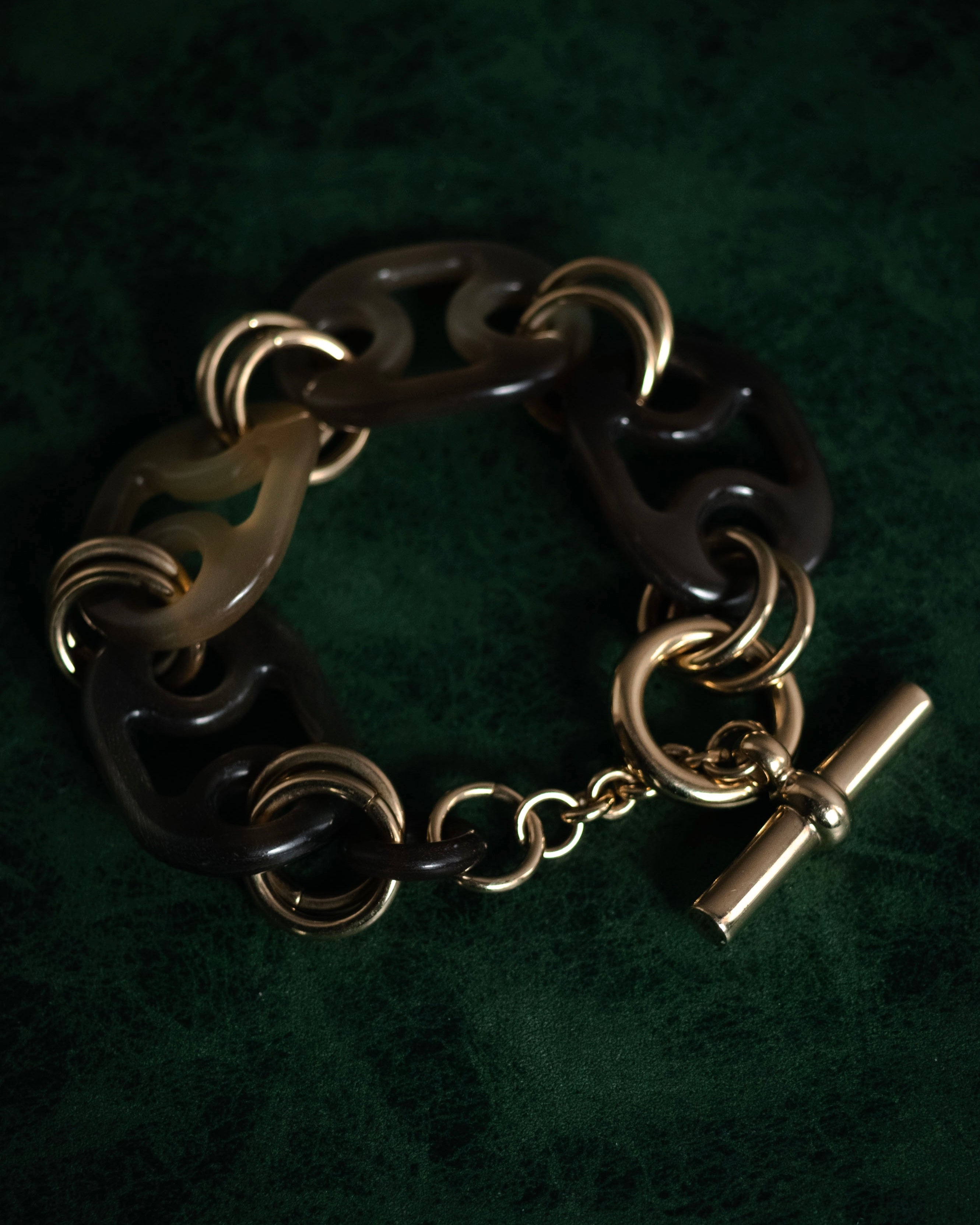 “HERMES” 20’s Eurydice horn chain bracelet