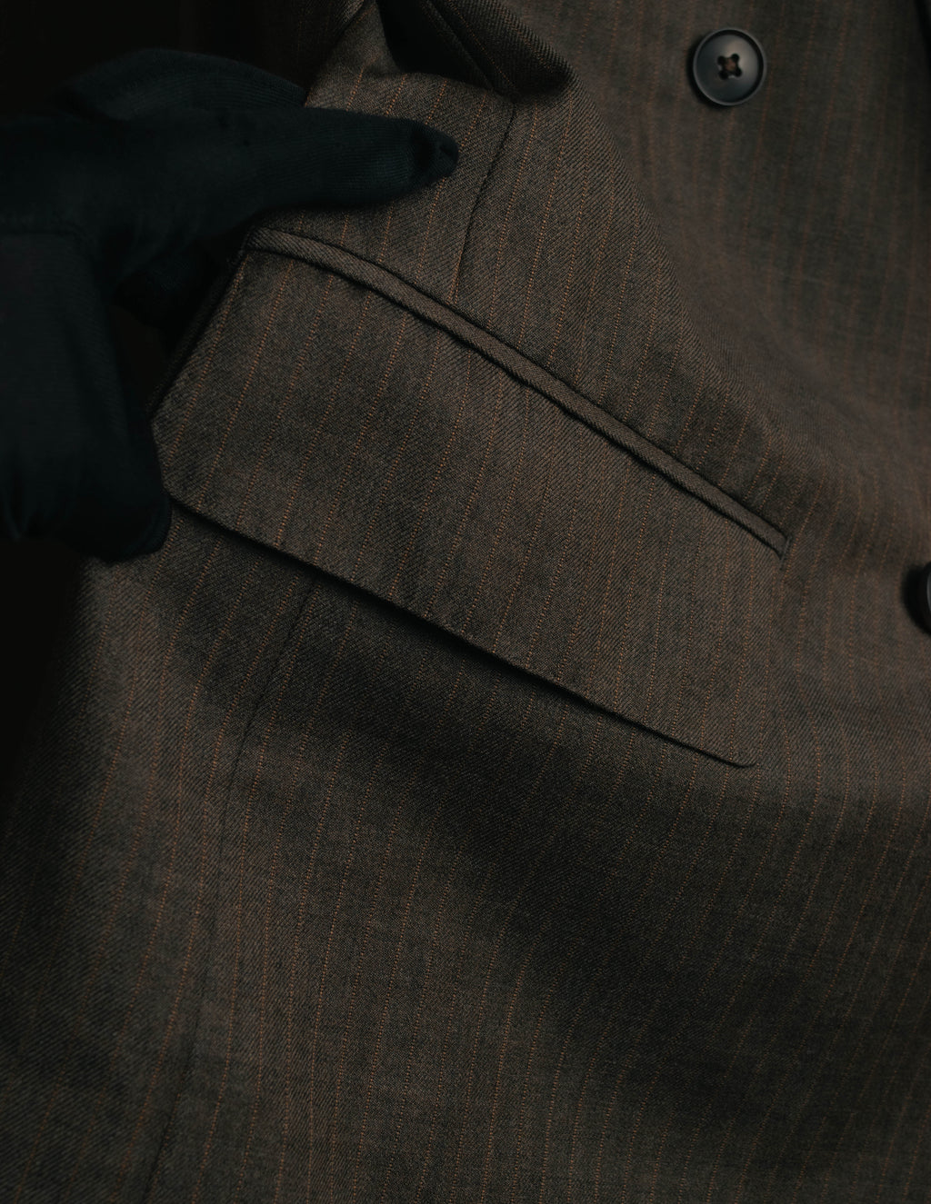 "BURBERRY LONDON" 00's-10's Classic striped double-breasted wool suit