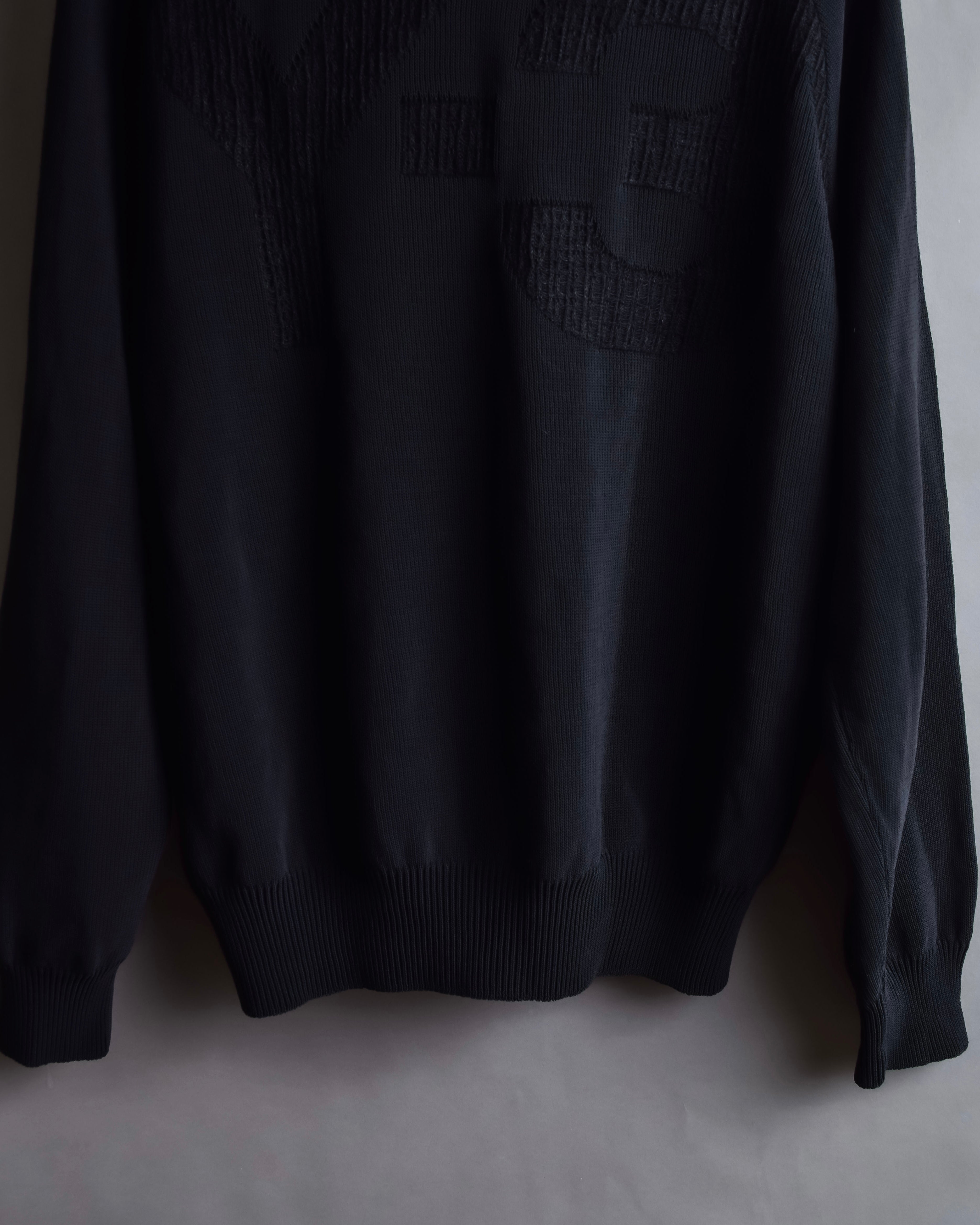 "Y-3" Logo engraved knit pullover