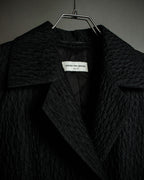 "DRIES VAN NOTTEN" Relief  jaguard uneven design chester coat