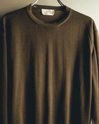 “HERMÈS” 90’s-00’s Extra-fine merino wool crewneck knit