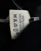 –SPECIAL– "HERMES" 00’s Leather-trimmed viscose evening shirt