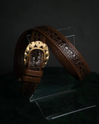 “BALENCIAGA” 2018’s- Archive-inspired spiral buckle belt