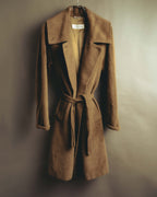 -SPECIAL- “Max Mara” 90’s-00’s Angora blend belted wrap coat