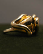-SPECIAL- “Bottega Veneta” 10's- Sculptural gold plated knot ring