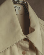 –SPECIAL– “LOEWE” 10’s-20’s Asymmetrically draped silk shirt