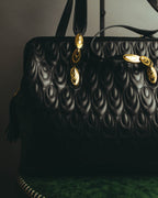 "Valentino Orlandi" 80's-90's Sculptural quilted leather shoulder bag