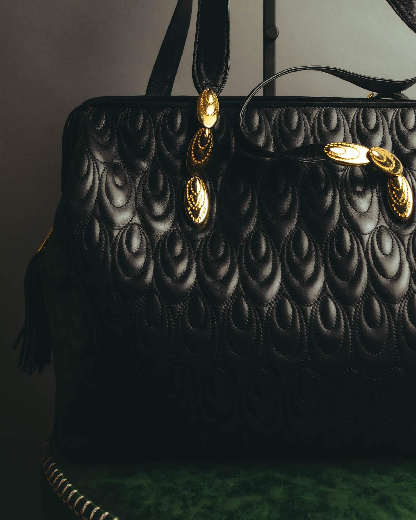 "Valentino Orlandi" 80's-90's Sculptural quilted leather shoulder bag