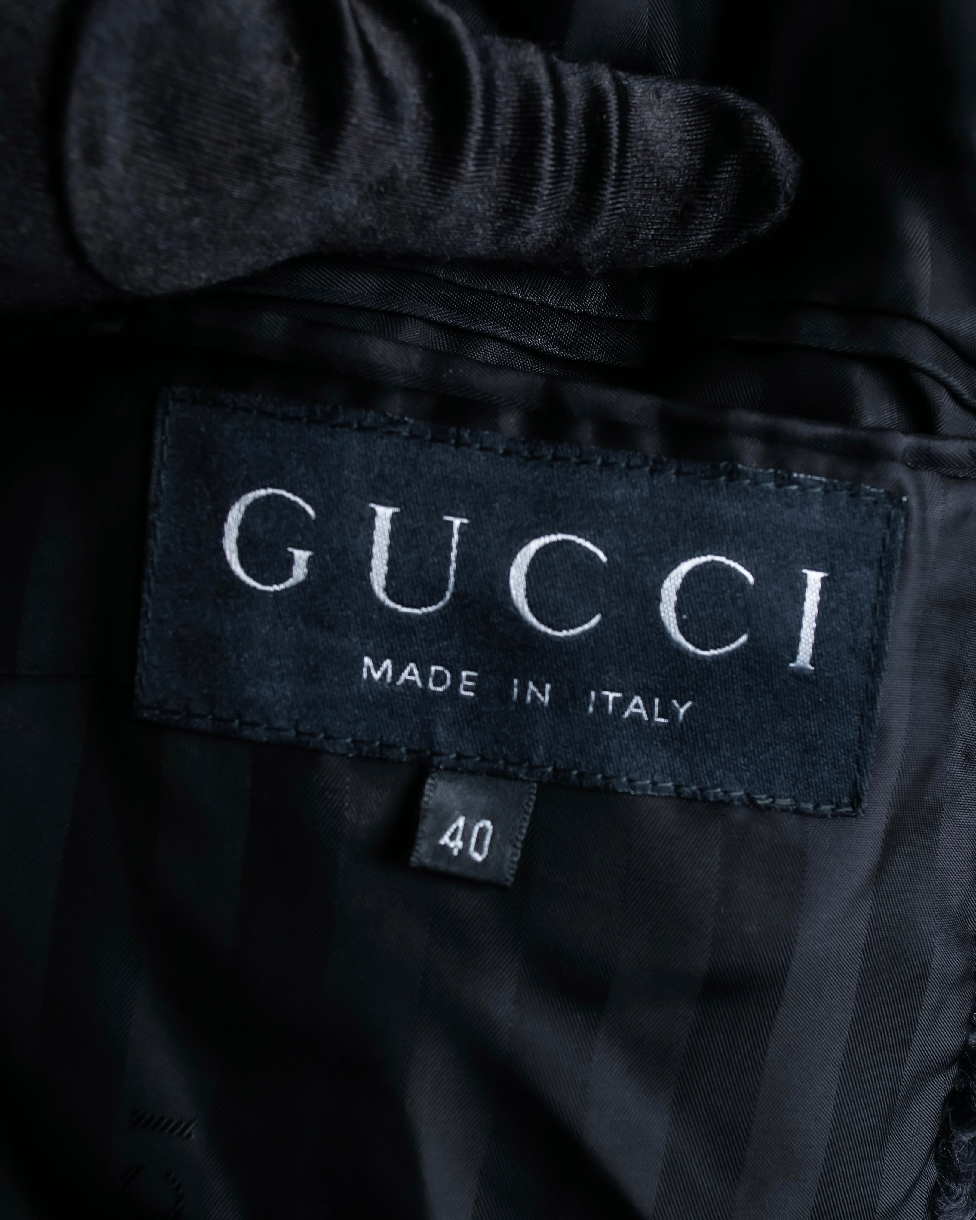 "GUCCI" Compact pattern bouclé wool jacket