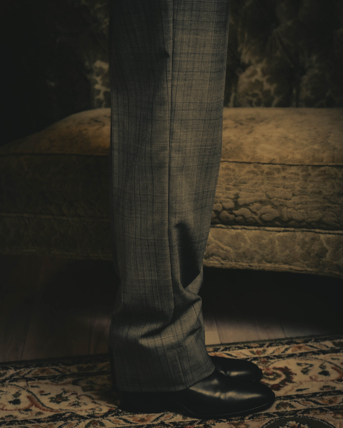 -SPECIAL- “GUCCI” 2019-2021 Glen check double-breasted wool suit