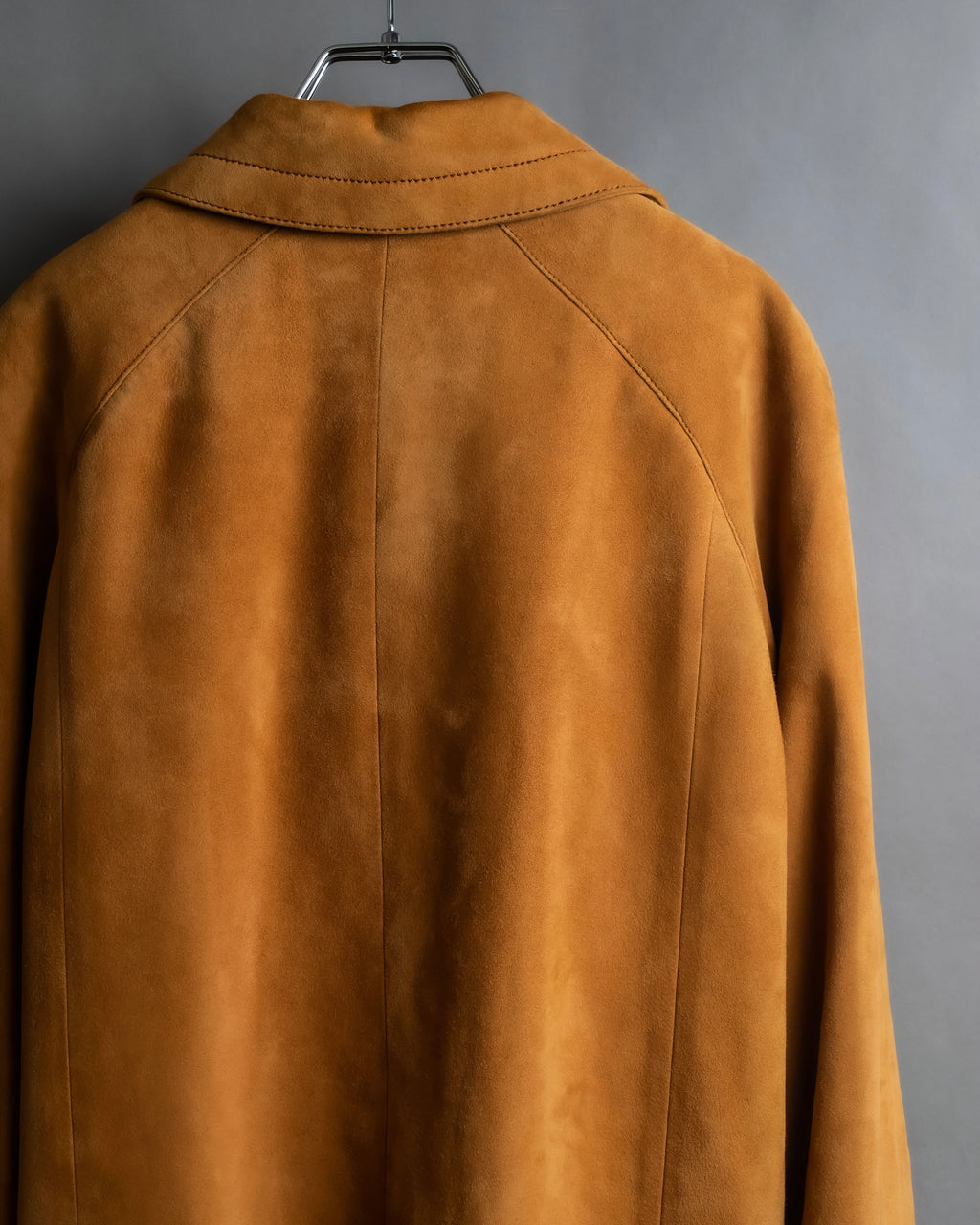 "LOEWE" Out pocket detail oversized suede jacket