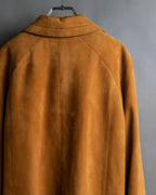 "LOEWE" Out pocket detail oversized suede jacket