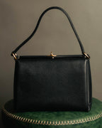 -SPECIAL- “GUCCI” 70’s-80’s Pigskin leather turn lock handbag