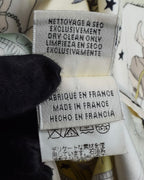 "HERMES" Margiela period Les Étoiles, Stars silk shirt