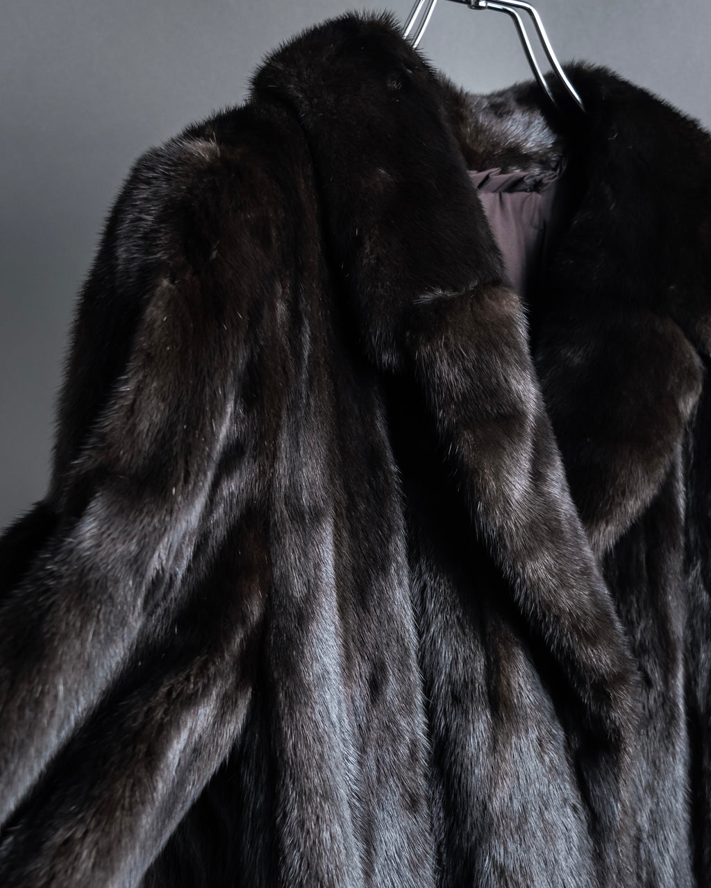 "GUCCI" Semi-custom atelier work fur long coat